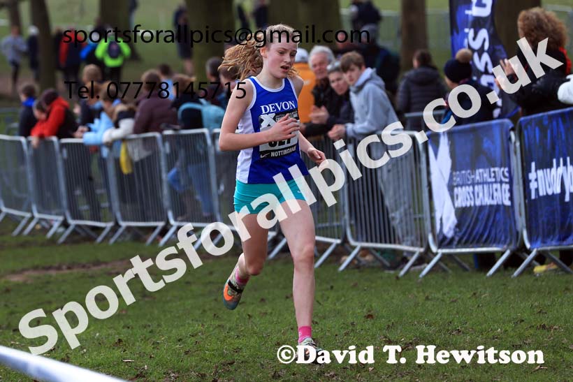Girls Under-13s, 2024 CAU Inter Counties Cross Country Champs., Wollaton Park, Nottingham. Photo: David T. Hewitson/Sports for All Pics